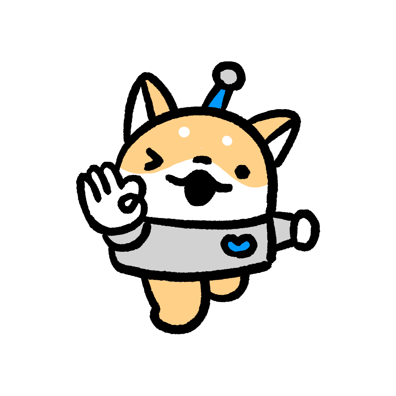 ウィンクするしばいるか